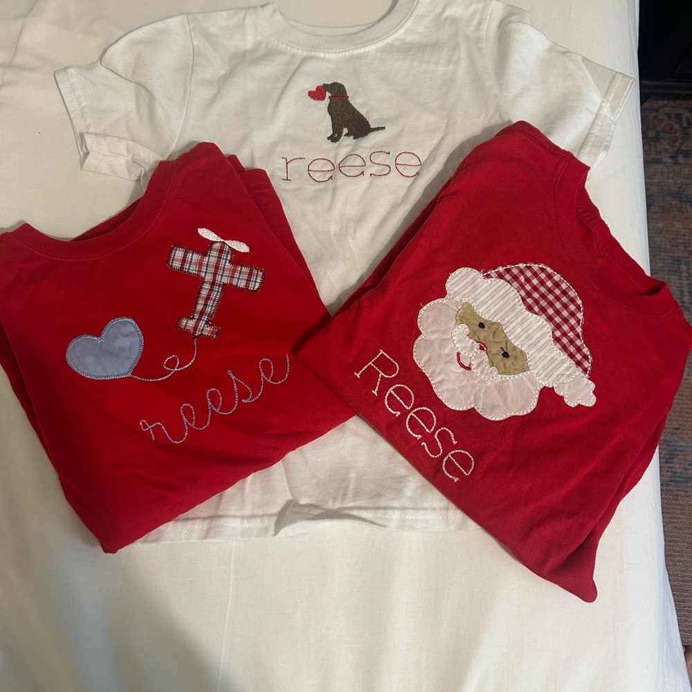 Embroidered Reese Shirts for Christmas and Valentines
